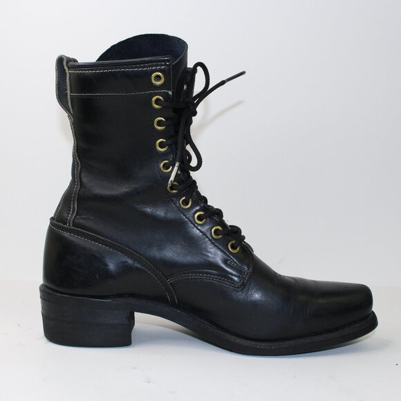 Dayton Canada Western Lace Biker Women Boots (7.5 US) - Picture 3 of 11